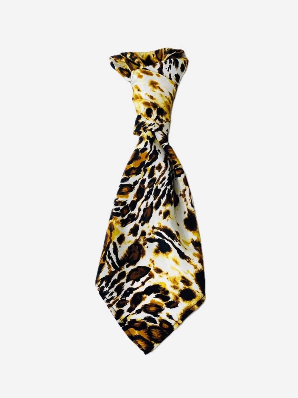 NWT SILKLETTE Animal Print 100% Fine Silk Kerchief Scarf ORANGE/BROWN/BLACK